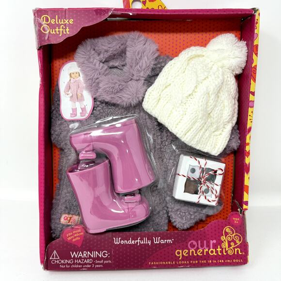 Our Generation Wonderfully Warm Fashion Outfit & Treat Box Dolls New Toy Clothes - Picture 6 of 7